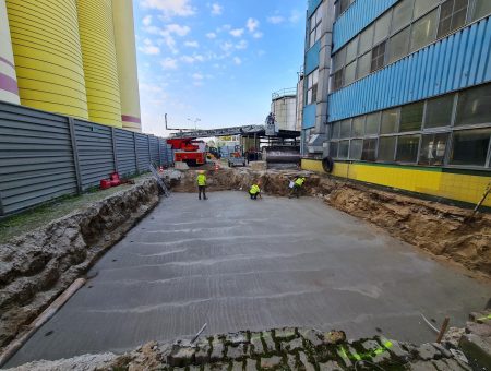 Wykonanie prac budowlanych pod aparat DC w Zakładach Tłuszczowych w Brzegu