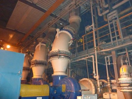 Instalacja wody procesowej, od pomp do demistrów - bloków Elektrowni