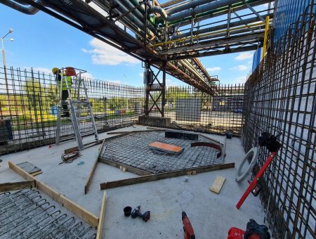 Budowa 2 zbiorników na olej bielony po 150t każdy w Zakładach Tłuszczowych w Brzegu